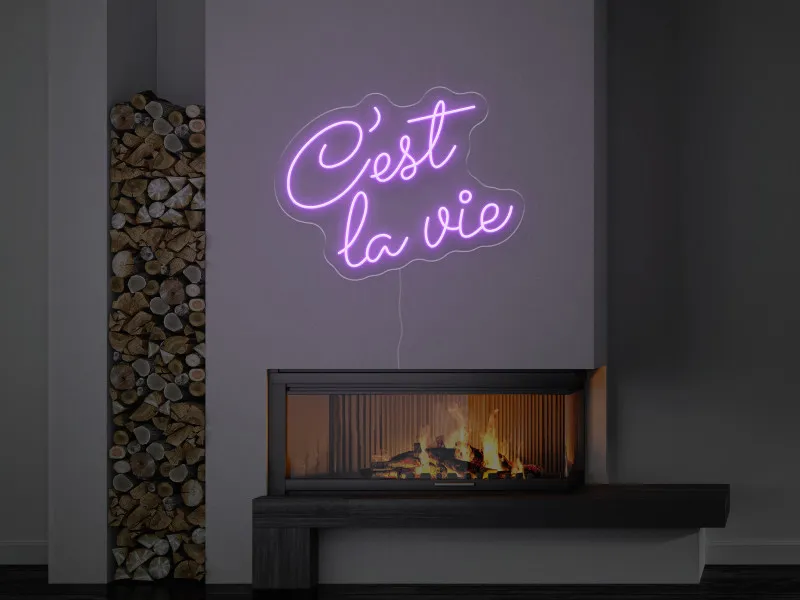 C'est la vie - Insegne al neon a LED